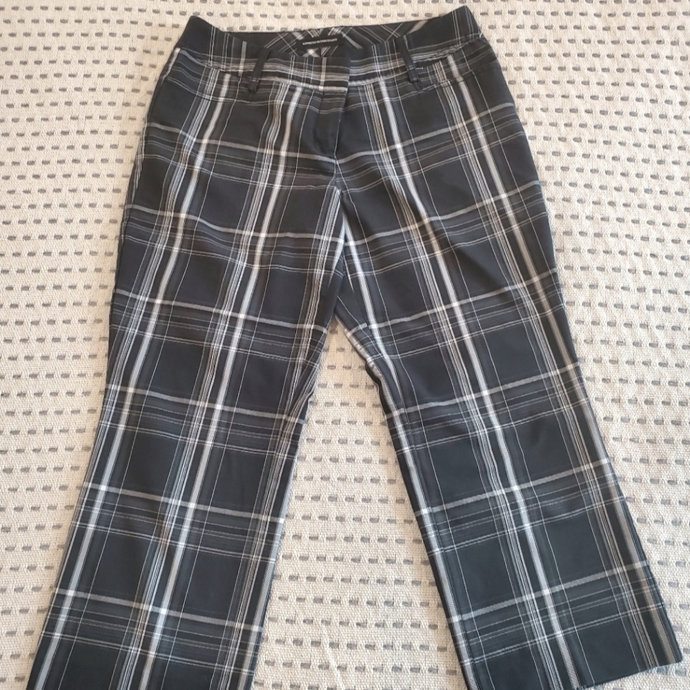 Cropped Plaid Pants